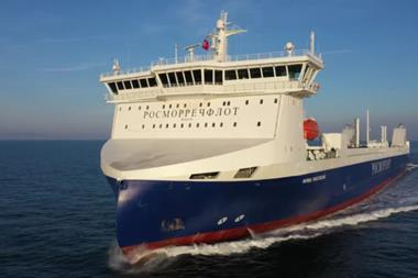 First of two rail/road ferries ordered for Russian domestic service.