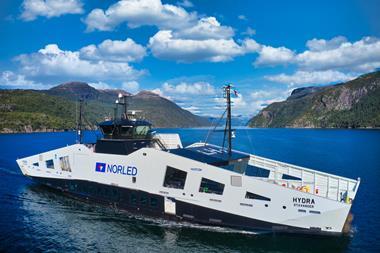 MF Hydra is the first ferry in the world to be powered by proton-exchange membrane (PEM) fuel cells running on liquid hydrogen