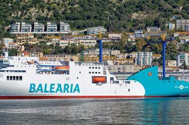 Gibdock has converted the 'Napoles' to run on LNG fuel Photo: Gibdock