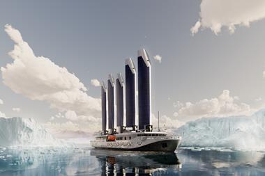 The picture shows a render of the Goltens Captain Arctic polar expedition vessel