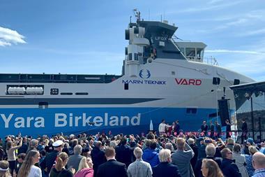 The christening of Yara Birkeland in Norway.