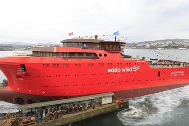 The vessel has been designed to permit subsequent conversion to operation on a hydrogen carrier.
