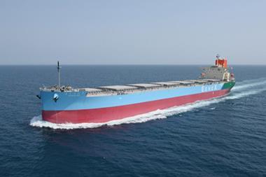 'Hokulink' coal carrier at sea