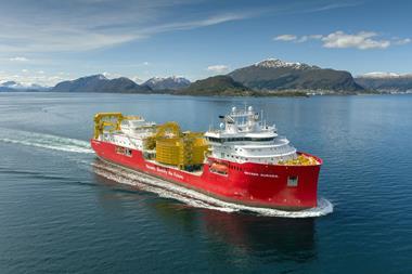 The Nexans Aurora will be deploying cables at depths of over 2,000 metres as part of the newly awarded Tyrrhenian Link project.