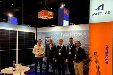 Members of Berge Rederi and Wattlab signing the deal at Europort Rotterdam