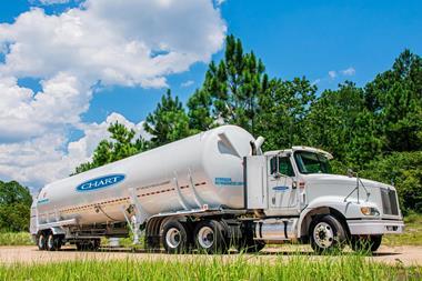 The MoU between Chart Industries and Matrix Service Company covering the development of standardised hydrogen solutions in North America encompassed marine bunkering. (Picture courtesy of Chart Industries)