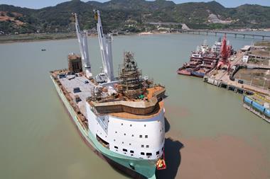 Brouwersgracht after launching at Fujian.