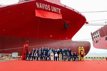 DP World naming ceremony for Navios Unite