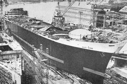 LNG carrier, 1964 vintage, the ‘Jules Verne’