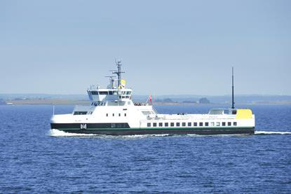 The 'Ellen' electric ferry at sea