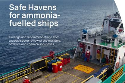 Safe Havens for ammonia-fuelled ships front conver