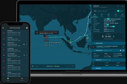 The image shows an image of OrbitMI's cloud-based SaaS platform on mobile and on laptop