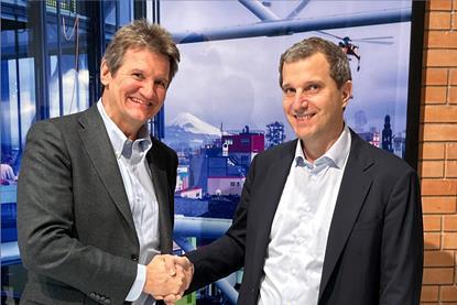 Ioannis Martinos, CEO of Signal Ocean and Gilbert Walter, CEO of BRS Group