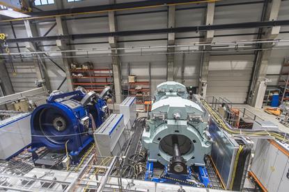 PM machine assembly in Yaskawa Environmental Energy/The Switch’s Large Drive Test Centre in Lappeenranta, one of the world’s biggest for testing large electric drive systems for marine applications and renewable energy generally