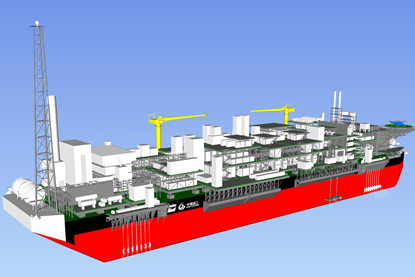 An illustrative image of the Ammonia FPSO