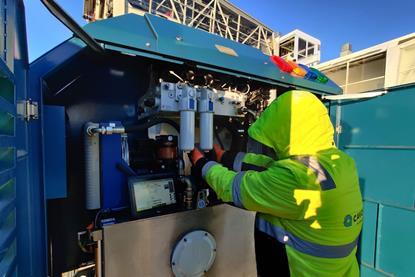 A Cavotec engineer servicing some equipment