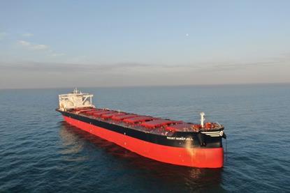 The first of Himalaya Shipping's series of 12 dual-fuel Newcastlemaxes, Mount Norefjell, completed its sea trial in mid January.