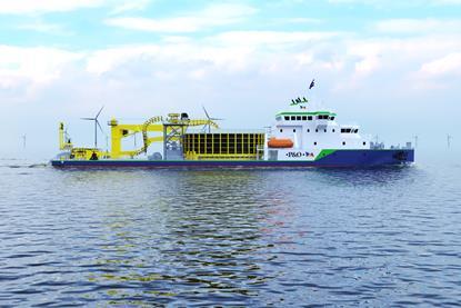 P&O Maritime Logistics - Cable Laying Vessel Rendering 3