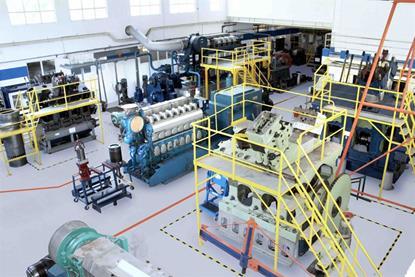 The image shows Wärtsilä engines