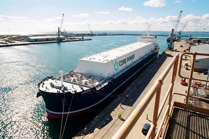 Render of a CORE POWER 300 MWe FNPP preparing for operations