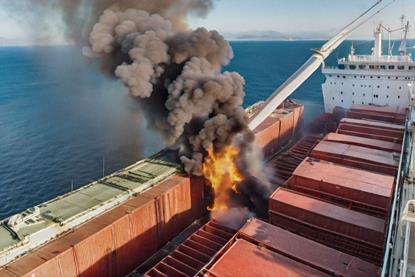 cargo fire on board ship