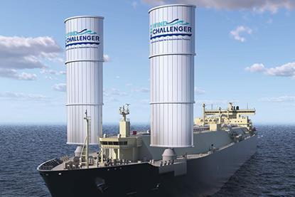 Wind Challenger on board LNG carrier