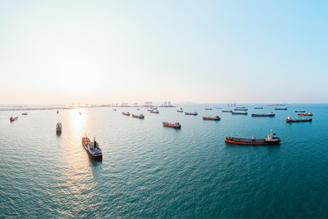 Generic shot of ships at sea
