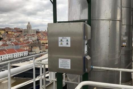 Weatherdeck installation of Emsys-iS Marine Emissions Monitor