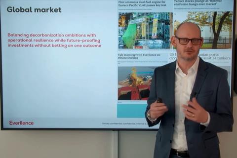 Christian Ludwig, vice president and head of global sales and promotion at Everllence, during the webinar