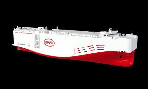 BYD PCTC vessel