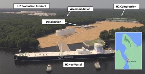 Tiwi H2 port and H2 Precinct