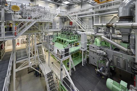 MAN ammonia testing setup