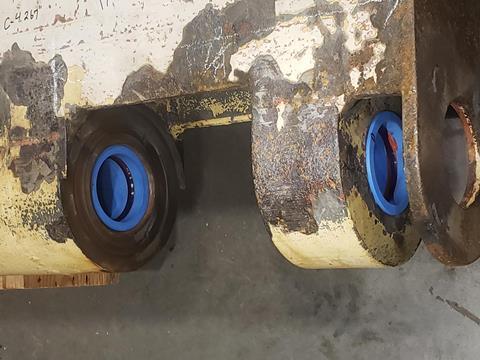 Thorden's ThorPlas-Blue articulating rudder bearings
