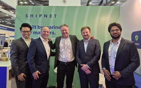 (l-r) Gary Yeow, head of sales APAC at Procureship; Andrew Ward, sales director at Shipnet; Carsten Schmidt, VP of sales at Procureship; Niall Jack, product director at Shipnet and Anil Bhardwaj, product manager at Shipnet