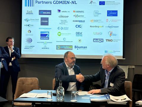Wilco van Wijck, CEO at Bouman Industries and Geert Dokter, CEO at Conoship International