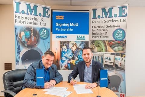 Damen MoU with I.M.E Repair Services