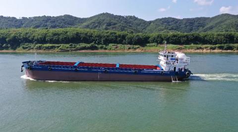 The first of 50 pure-gas vessels on order at Gujiang Shipbuilding entered service at the beginning of November.