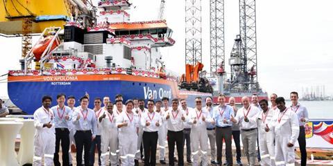 Keppel FELS has delivered another dual-fuel trailing suction hopper dredger to Van Oord.