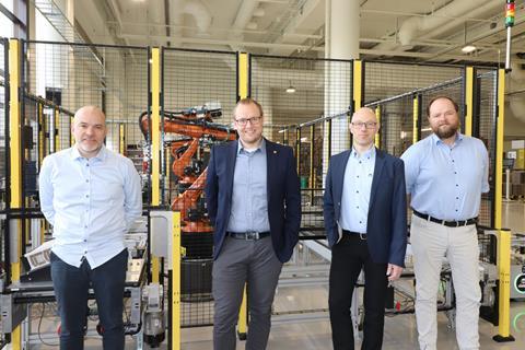 Kristian Eikeland Holmefjord, EVP & Project Director – Fuel Cells at Corvus (second from left, pictured with fellow members of Corvus’ management team for the marine fuel cell development project).
