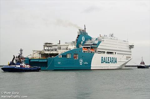 Dual-fuel electric ferry project comes good in Balearia colours.