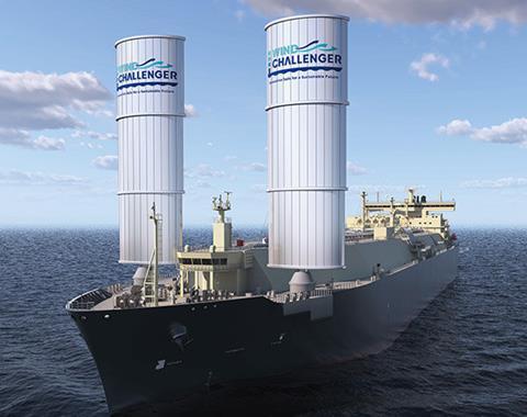 Wind Challenger on board LNG carrier