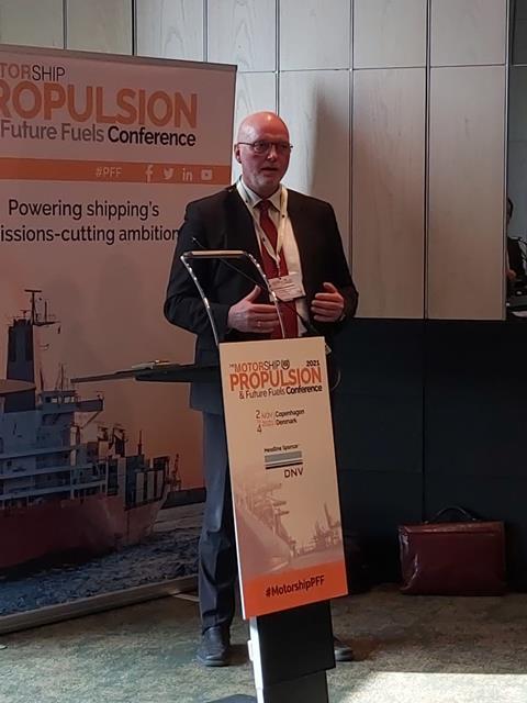 Lars Skytte Jorgensen of Alfa Lava discussing the company's plans to develop ammonia and methanol solutions.