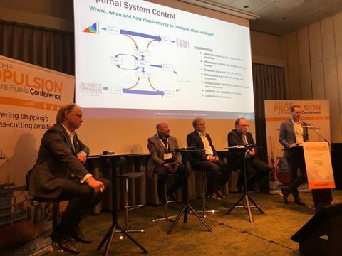 Dominik Schneiter of WinGD's explanation of the potential fuel savings offered by its hybridisation programme ended the conference on a high.
