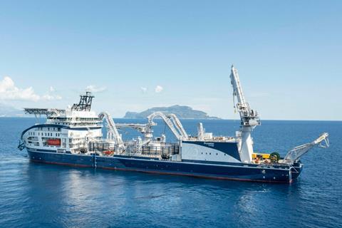The Leonardo da Vinci has been installing an electricity interconnector linking Campania in mainland Italy, Sicily and Sardinia, named the Tyrrhenian Link.
