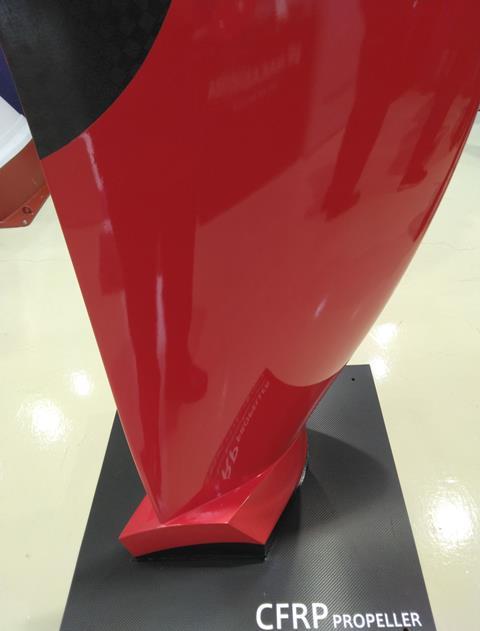 Nakashima Propeller has developed a CFRP propeller