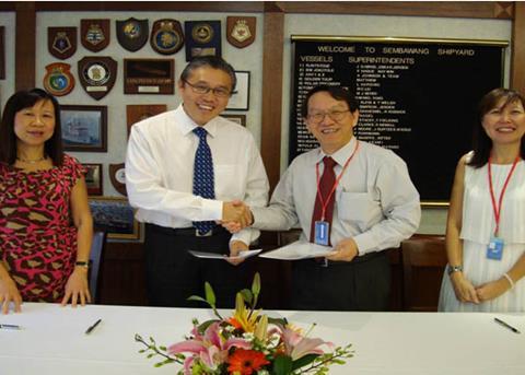 Sembawang Shipyard and Ecospec sign the cooperation agreement