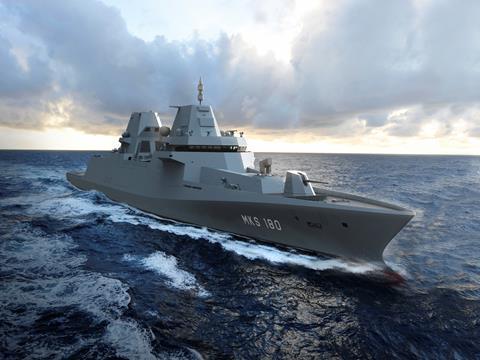 Germany's new MKS 180 frigate is at the heart of a controversy