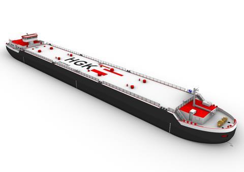 Hybrid drive gas tanker Gas 94 is entering service as HGK orders H2-ready follow- ups.