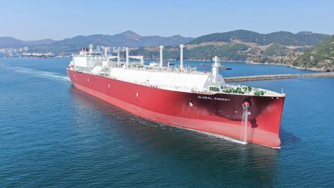 Nakilat has taken delivery of <i>Global Energy</i>, the first of a series of four 173,400cbm LNG carriers. (Image courtesy of Nakilat)