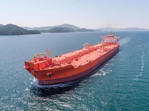<i>Eagle Petrolina</i> was delivered to AET at Samsung Heavy Industries on 22 May.